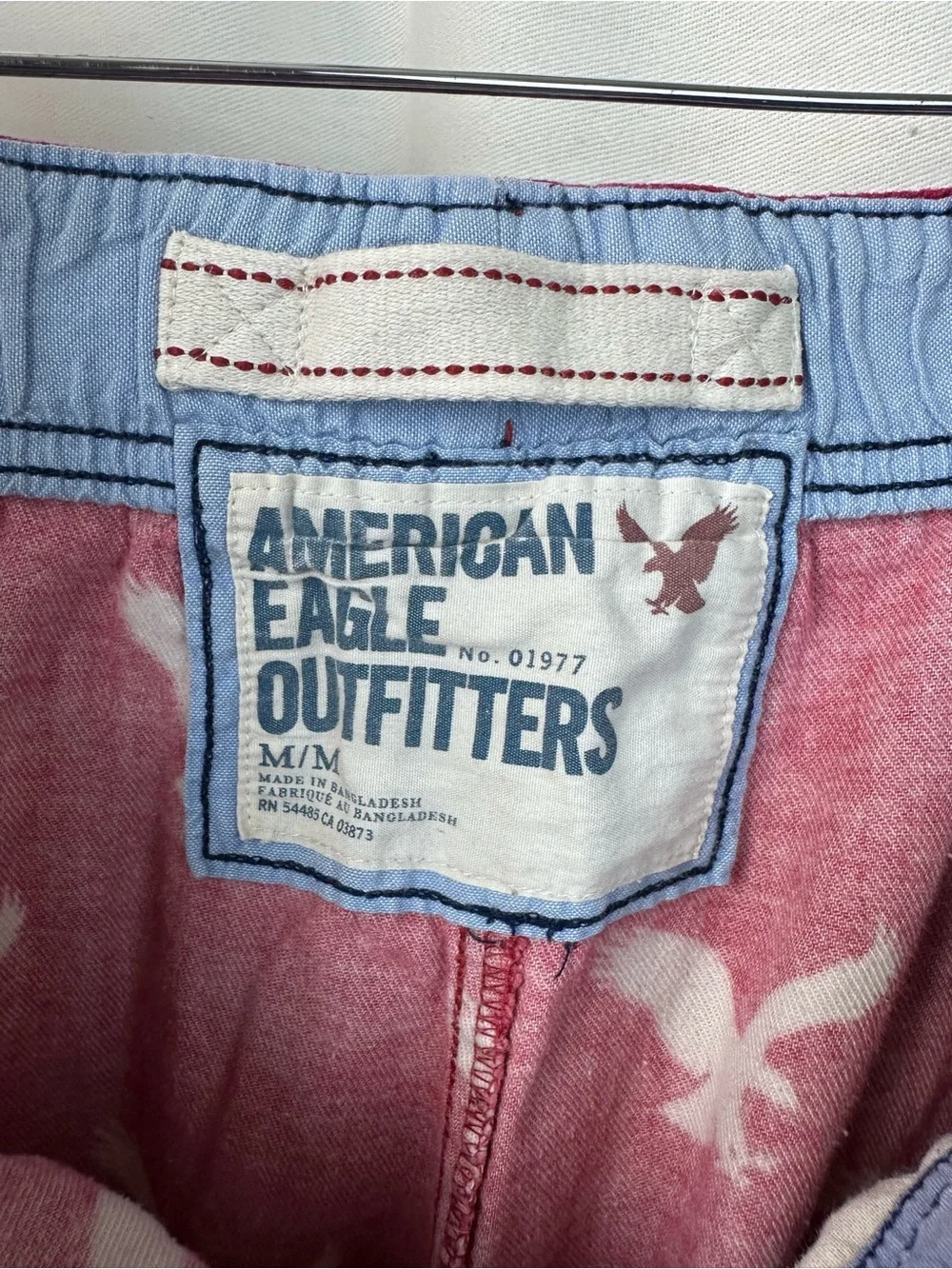 American Eagle Outfitters Pink and White Bird Print Lounge Pants